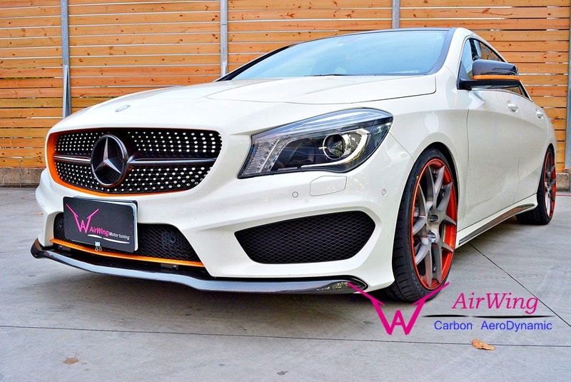 Benz C117-CLA  AMG carbon Front Splitter Insert 01